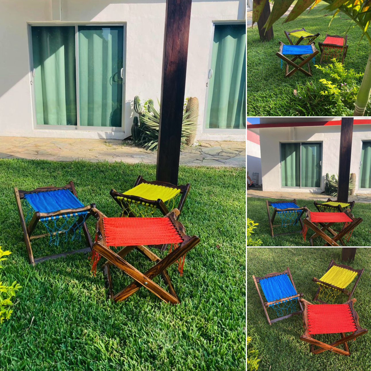 Banquitos Artesanales Tejidos Guixhe