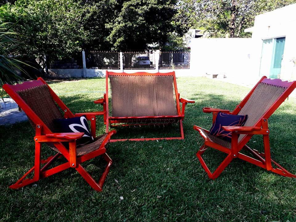 Sala de Jardín Tejida 3 Piezas Guixhe